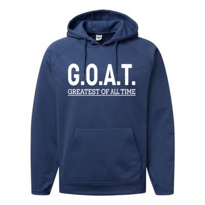 GOAT Greatest Of All Time Performance Fleece Hoodie