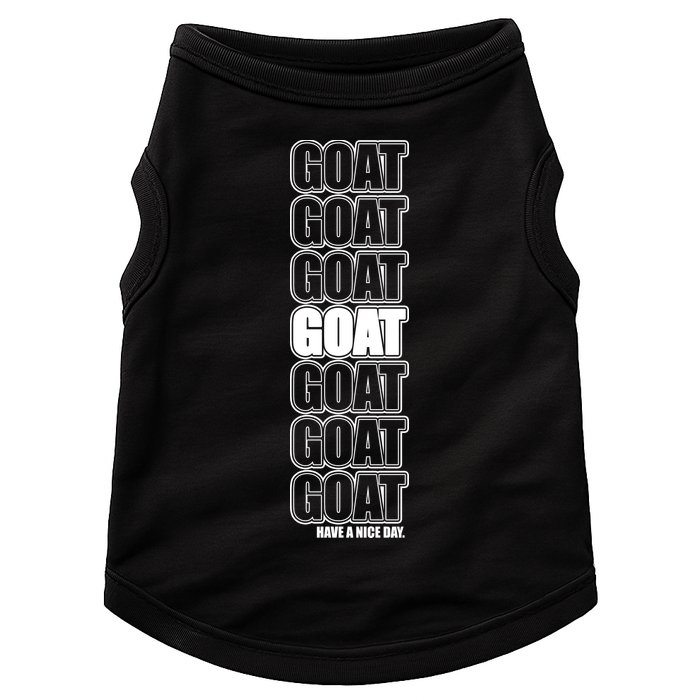 GOAT Have A Nice Day Pattern Doggie Tank