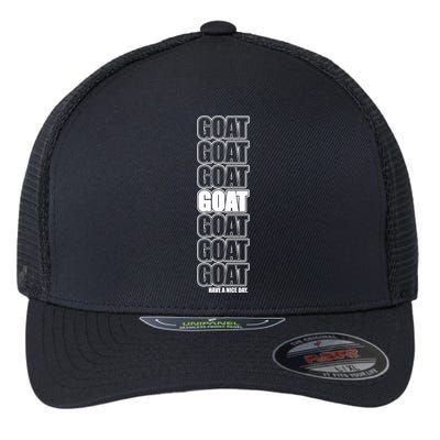 GOAT Have A Nice Day Pattern Flexfit Unipanel Trucker Cap
