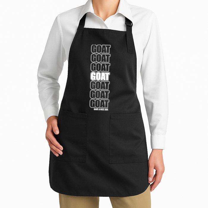GOAT Have A Nice Day Pattern Apron
