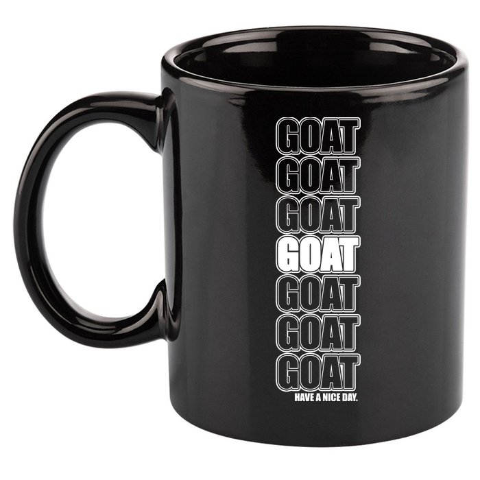 GOAT Have A Nice Day Pattern 11oz C Handle Ceramic Mug