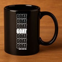 GOAT Have A Nice Day Pattern 11oz C Handle Ceramic Mug