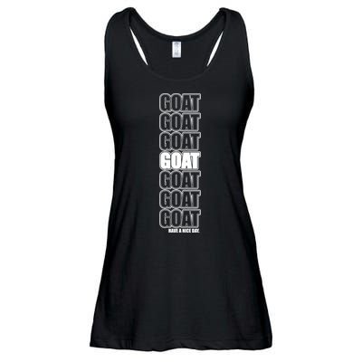 GOAT Have A Nice Day Pattern Ladies Essential Flowy Tank