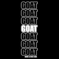 GOAT Have A Nice Day Pattern Flatbill Hat