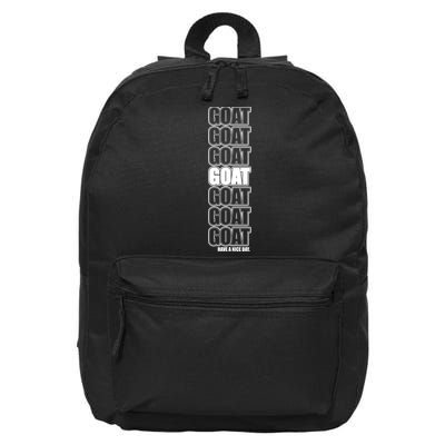 GOAT Have A Nice Day Pattern 16 in Basic Backpack
