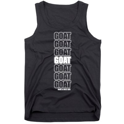 GOAT Have A Nice Day Pattern Tank Top