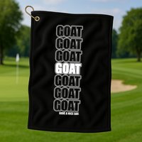 GOAT Have A Nice Day Pattern Golf Towel