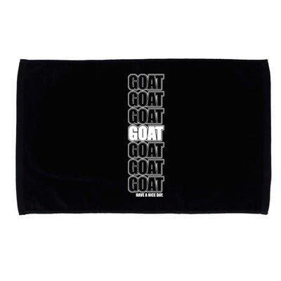 GOAT Have A Nice Day Pattern Microfiber Hand Towel
