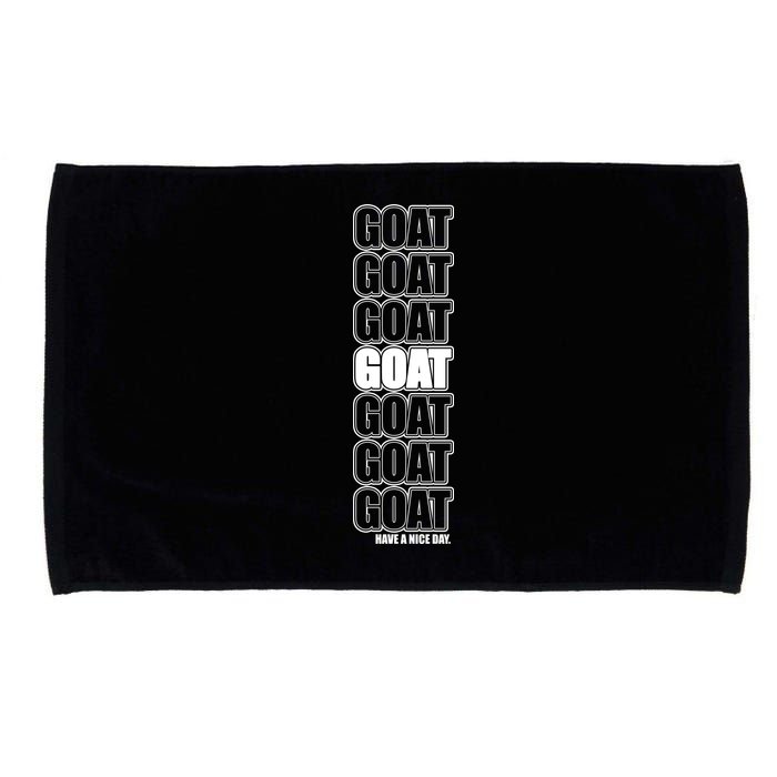 GOAT Have A Nice Day Pattern Microfiber Hand Towel
