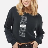 GOAT Have A Nice Day Pattern Cropped Pullover Crew
