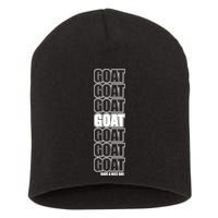 GOAT Have A Nice Day Pattern Short Acrylic Beanie