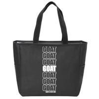 GOAT Have A Nice Day Pattern Zip Tote Bag