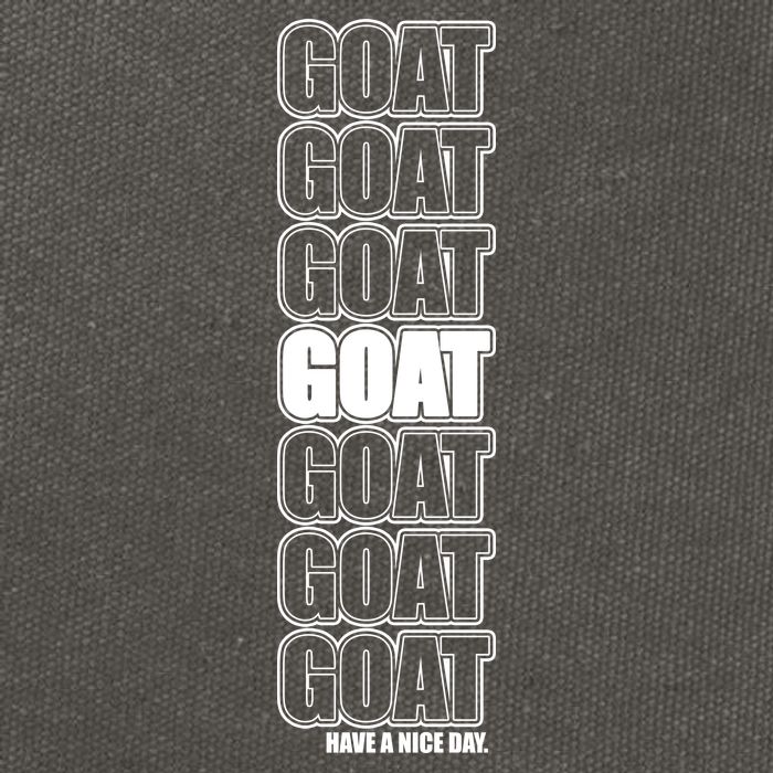 GOAT Have A Nice Day Pattern Cotton Canvas Backpack