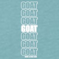 GOAT Have A Nice Day Pattern Sueded Cloud Jersey T-Shirt