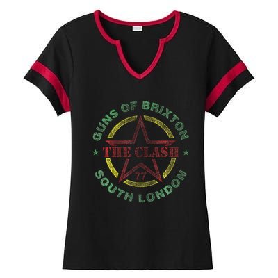 Guns Of Brixton Ladies Halftime Notch Neck Tee