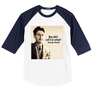 George Orwell Boy Did I Call It Or What Elon Musk Baseball Sleeve Shirt