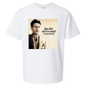 George Orwell Boy Did I Call It Or What Elon Musk Sueded Cloud Jersey T-Shirt