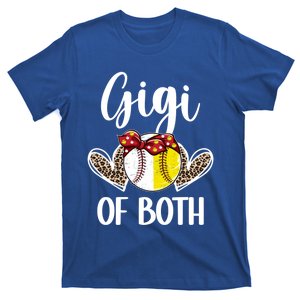 Gigi Of Both Baseball Softball Gigi Of Ballers Gift T-Shirt