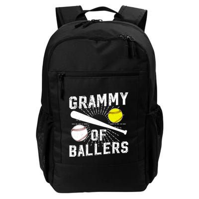Grammy Of Ballers Baseball Softball Grammy Grandma Gift Backpack