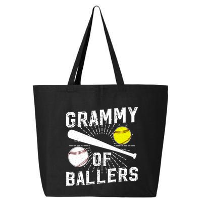 Grammy Of Ballers Baseball Softball Grammy Grandma Gift 25L Jumbo Tote