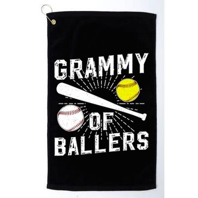 Grammy Of Ballers Baseball Softball Grammy Grandma Gift Golf Towel
