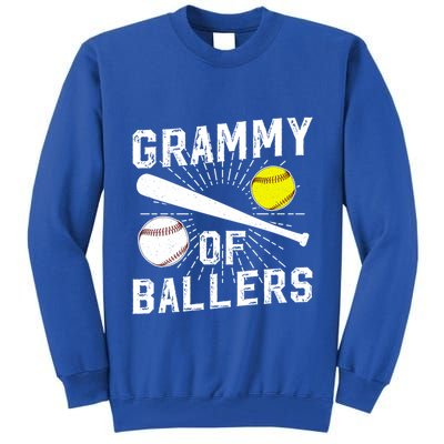 Grammy Of Ballers Baseball Softball Grammy Grandma Gift Tall Sweatshirt