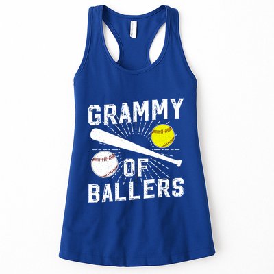 Grammy Of Ballers Baseball Softball Grammy Grandma Gift Womens Tank Top