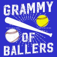 Grammy Of Ballers Baseball Softball Grammy Grandma Gift Kids Sweatshirt