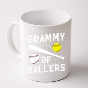 Grammy Of Ballers Baseball Softball Grammy Grandma Gift Coffee Mug