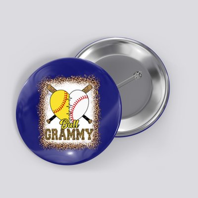 Grandmother Of Both Ball Grammy Baseball Softball Pride Gift Button