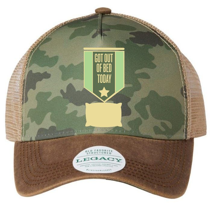 Get Out Of Bed Legacy Tie Dye Trucker Hat