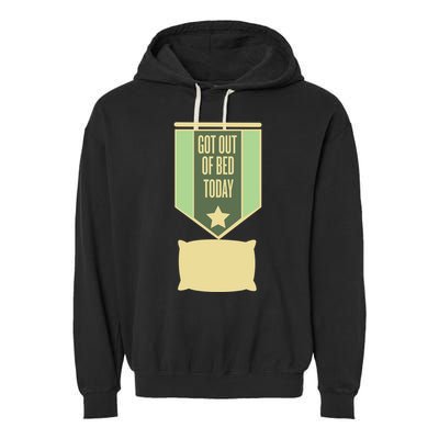 Get Out Of Bed Garment-Dyed Fleece Hoodie