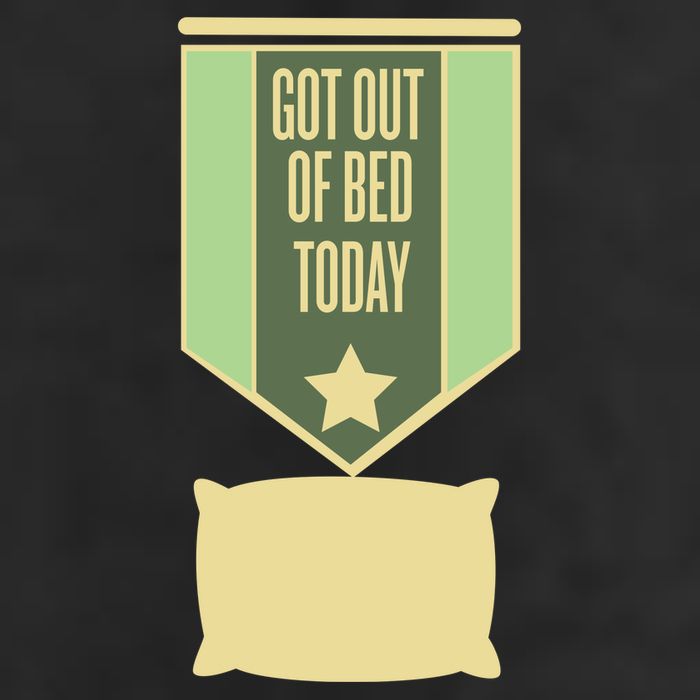 Get Out Of Bed Garment-Dyed Heavyweight T-Shirt