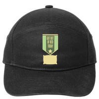 Get Out Of Bed 7-Panel Snapback Hat