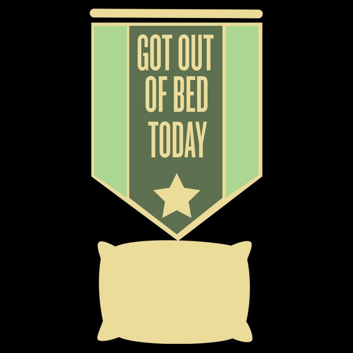 Get Out Of Bed 7-Panel Snapback Hat