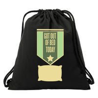 Get Out Of Bed Drawstring Bag