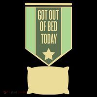 Get Out Of Bed Drawstring Bag