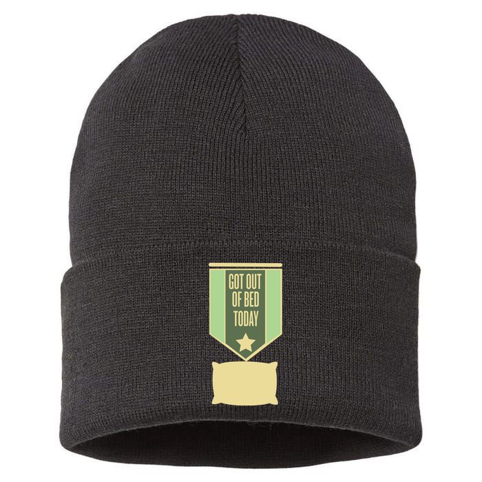 Get Out Of Bed Sustainable Knit Beanie