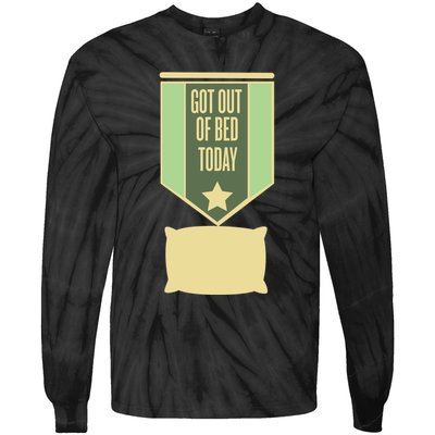 Get Out Of Bed Tie-Dye Long Sleeve Shirt