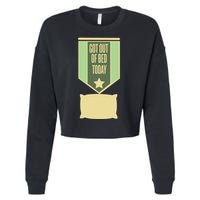 Get Out Of Bed Cropped Pullover Crew