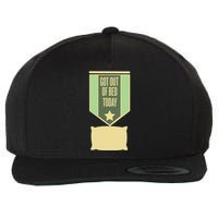 Get Out Of Bed Wool Snapback Cap