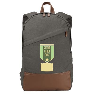 Get Out Of Bed Cotton Canvas Backpack