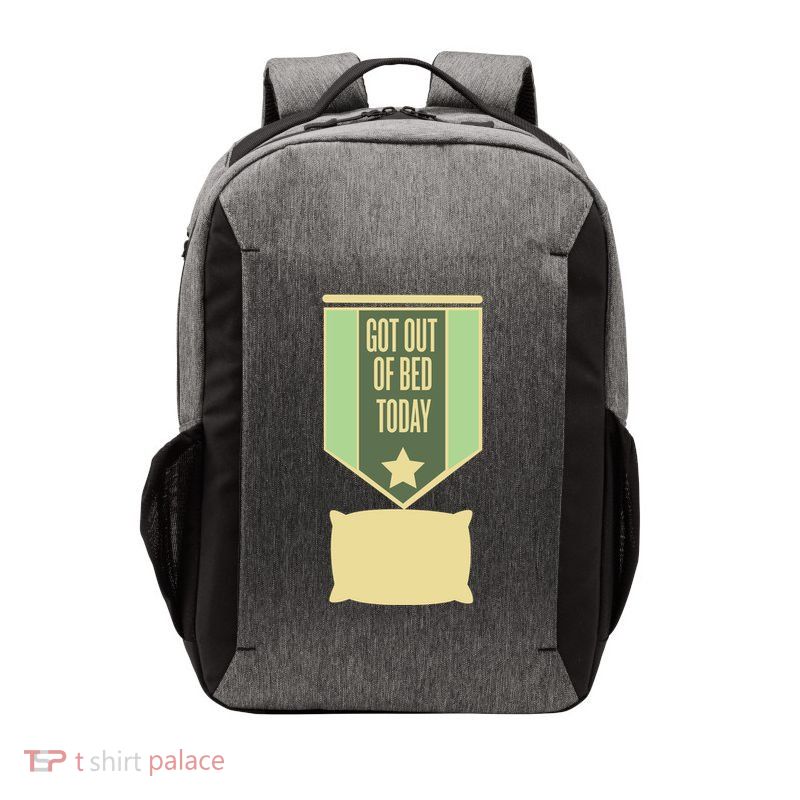 Get Out Of Bed Vector Backpack