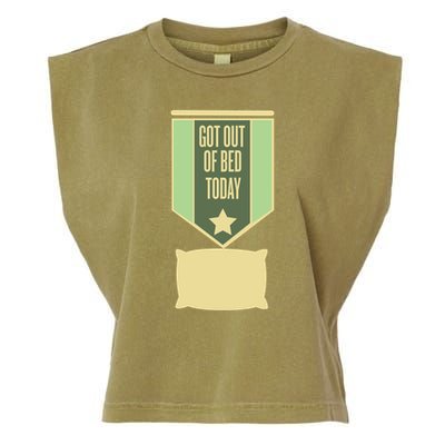 Get Out Of Bed Garment-Dyed Women's Muscle Tee