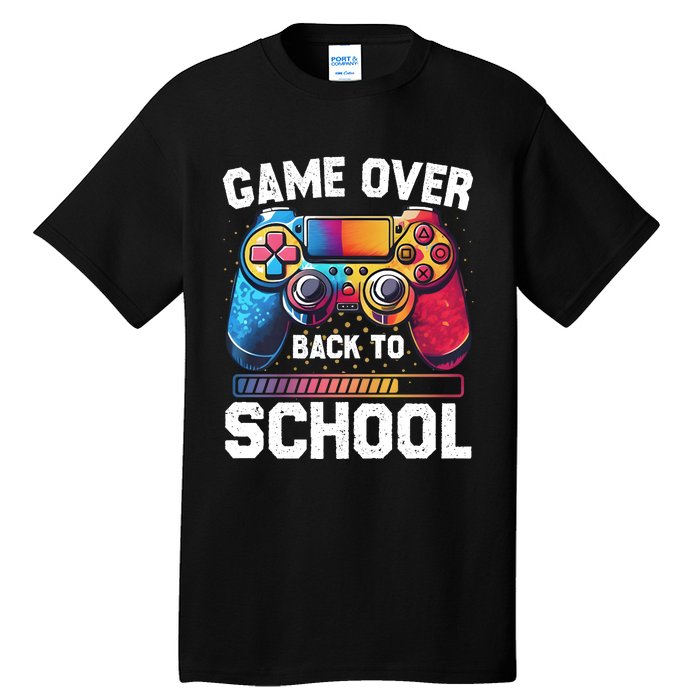 Game Over Back To School Gamer Game Lover Tall T-Shirt