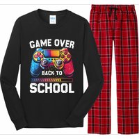 Game Over Back To School Gamer Game Lover Long Sleeve Pajama Set