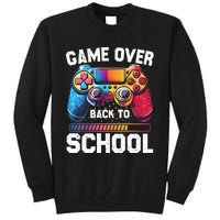 Game Over Back To School Gamer Game Lover Tall Sweatshirt