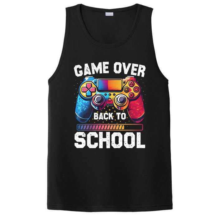 Game Over Back To School Gamer Game Lover PosiCharge Competitor Tank