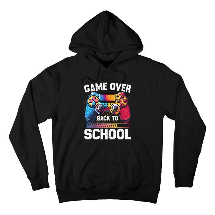 Game Over Back To School Gamer Game Lover Tall Hoodie