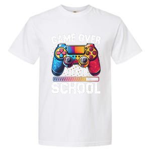 Game Over Back To School Gamer Game Lover Garment-Dyed Heavyweight T-Shirt